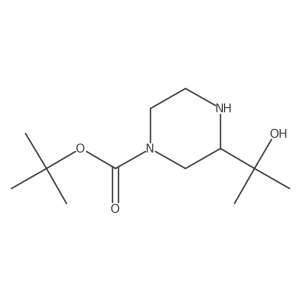2-(4-Boc-2-piperazinyl)-2-propanol Structure
