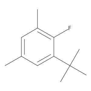 1-(1,1-Dimethylethyl)-2-fluoro-3,5-dimethylbenzene结构式