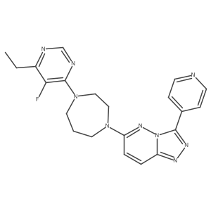 1-(6-Ethyl-5-fluoropyrimidin-4-yl)-4-[3-(pyridin-4-yl)-[1,2,4]triazolo[4,3-b]pyridazin-6-yl]-1,4-diazepane结构式