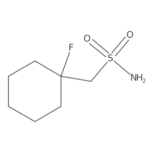 (1-Fluorocyclohexyl)methanesulfonamide结构式