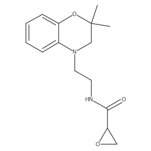 N-[2-(2,2-Dimethyl-3H-1,4-benzoxazin-4-yl)ethyl]oxirane-2-carboxamide结构式