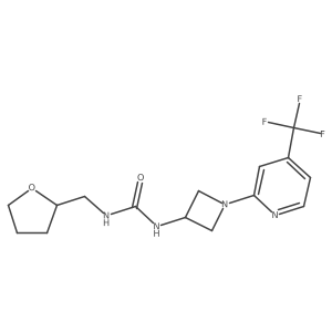 1-[(Oxolan-2-yl)methyl]-3-{1-[4-(trifluoromethyl)pyridin-2-yl]azetidin-3-yl}urea Structure