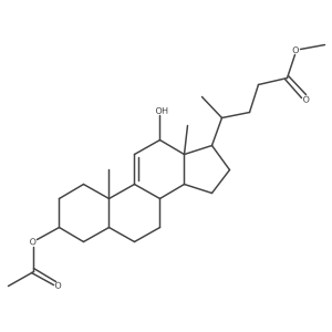 methyl (4R)-4-[(3R,5R,8S,10S,12S,13R,14S,17R)-3-acetyloxy-12-hydroxy-10,13-dimethyl-2,3,4,5,6,7,8,12,14,15,16,17-dodecahydro-1H-cyclopenta[a]phenanthren-17-yl]pentanoate Structure