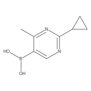 (2-Cyclopropyl-4-methylpyrimidin-5-yl)boronic acid结构式