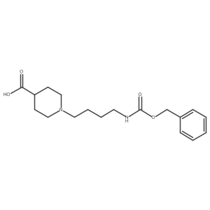1-(4-{[(Benzyloxy)carbonyl]amino}butyl)piperidine-4-carboxylic acid Structure