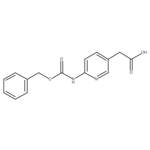 2-(6-{[(Benzyloxy)carbonyl]amino}pyridin-3-yl)acetic acid Structure