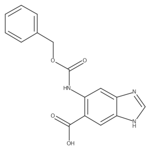 6-{[(benzyloxy)carbonyl]amino}-1H-1,3-benzodiazole-5-carboxylic acid Structure