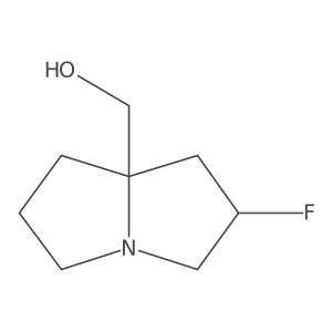 (2-Fluoro-hexahydropyrrolizin-7a-yl)methanol结构式