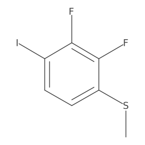 (2,3-Difluoro-4-iodophenyl)(methyl)sulfane结构式