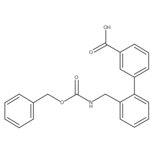 2'-({[(Benzyloxy)carbonyl]amino}methyl)-[1,1'-biphenyl]-3-carboxylic acid结构式