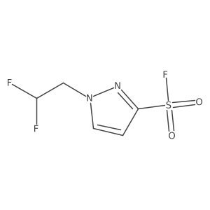 1-(2,2-difluoroethyl)-1H-pyrazole-3-sulfonyl fluoride Structure