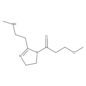 3-methoxy-1-{2-[2-(methylamino)ethyl]-4,5-dihydro-1H-imidazol-1-yl}propan-1-one Structure