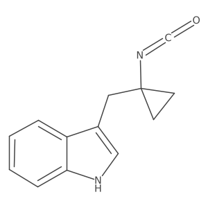 3-[(1-isocyanatocyclopropyl)methyl]-1H-indole结构式
