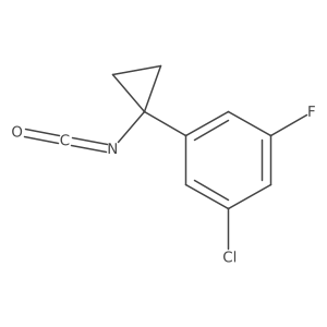 1-Chloro-3-fluoro-5-(1-isocyanatocyclopropyl)benzene Structure