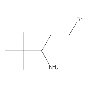 (3S)-1-bromo-4,4-dimethylpentan-3-amine结构式