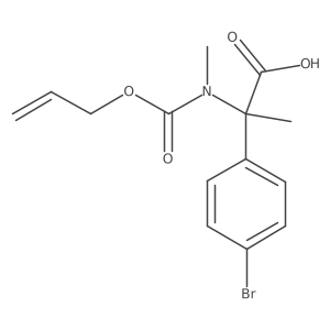2-(4-Bromophenyl)-2-{methyl[(prop-2-en-1-yloxy)carbonyl]amino}propanoic acid结构式