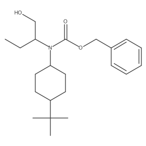 benzyl N-(4-tert-butylcyclohexyl)-N-(1-hydroxybutan-2-yl)carbamate结构式