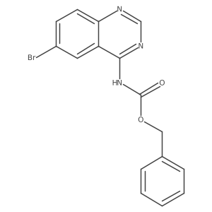 benzyl N-(6-bromoquinazolin-4-yl)carbamate Structure