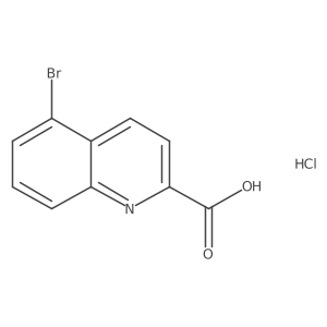 5-Bromoquinoline-2-carboxylicacidhydrochloride结构式