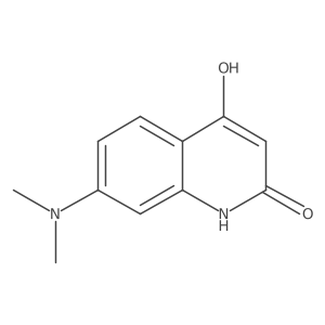 7-(Dimethylamino)-4-hydroxy-2(1h)-quinolinone结构式