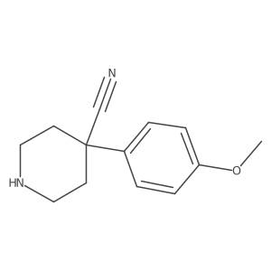 4-(4-Methoxyphenyl)piperidine-4-carbonitrile结构式