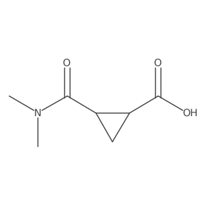 (1S,2R)-2-(dimethylcarbamoyl)cyclopropane-1-carboxylic acid Structure
