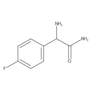 (R)-2-amino-2-(4-fluoro-phenyl)-acetamide结构式