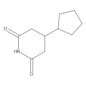 4-Cyclopentylpiperidine-2,6-dione Structure