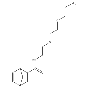N-(2-(2-(2-aminoethoxy)ethoxy)ethyl)bicyclo[2.2.1]hept-5-ene-2-carboxamide结构式
