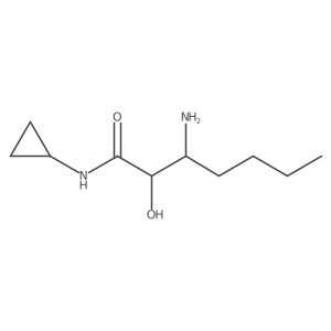 Heptanamide, 3-amino-N-cyclopropyl-2-hydroxy-结构式