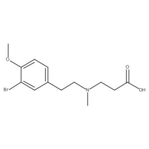 I(2)-Alanine, N-(3-bromo-4-methoxyphenethyl)-N-methyl- Structure