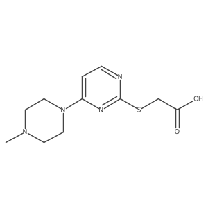 {[4-(4-Methylpiperazin-1-yl)pyrimidin-2-yl]sulfanyl}acetic acid Structure