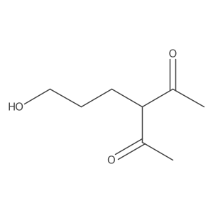 3-(3-Hydroxypropyl)pentane-2,4-dione结构式