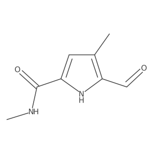 5-formyl-N,4-dimethyl-1H-Pyrrole-2-carboxamide结构式