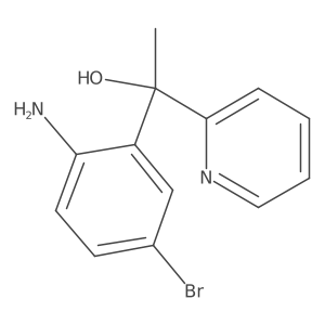 1-(2-Amino-5-bromophenyl)-1-pyridin-2-ylethanol Structure