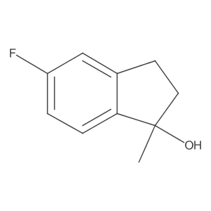 5-Fluoro-1-methyl-2,3-dihydroinden-1-ol结构式