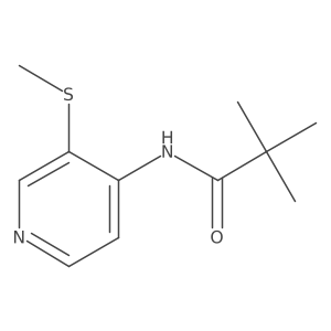 Propanamide, 2,2-dimethyl-N-[3-(methylthio)-4-pyridinyl]-结构式