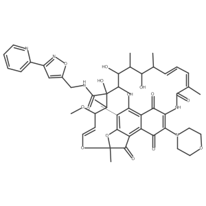 25-O-Desacetyl-(C-(3-pyridin-2-YL-isoxazol-5-YL)-methylaminocarbonyl)3-morpholinorifamycins Structure