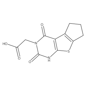 (2-hydroxy-4-oxo-6,7-dihydro-4H-cyclopenta[4,5]thieno[2,3-d]pyrimidin-3(5H)-yl)acetic acid Structure