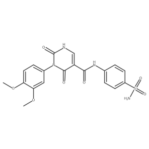 3-(3,4-dimethoxyphenyl)-2,4-dioxo-N-(4-sulfamoylphenyl)-1,2,3,4-tetrahydropyrimidine-5-carboxamide Structure