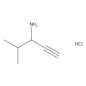 (3S)-4-methylpent-1-yn-3-amine Hydrochloride Structure