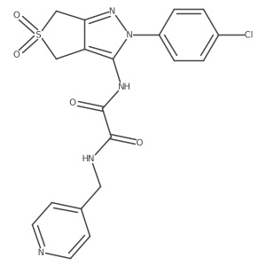 N1-(2-(4-chlorophenyl)-5,5-dioxido-4,6-dihydro-2H-thieno[3,4-c]pyrazol-3-yl)-N2-(pyridin-4-ylmethyl)oxalamide Structure