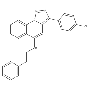 3-(4-Chlorophenyl)-N-(2-phenylethyl)-[1,2,3]triazolo[1,5-A]quinazolin-5-amine Structure