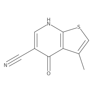3-Methyl-4-oxo-4,7-dihydrothieno[2,3-b]pyridine-5-carbonitrile结构式