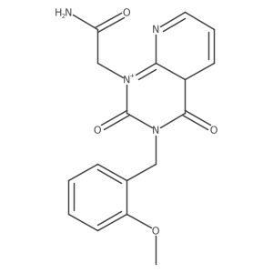 2-[3-[(2-methoxyphenyl)methyl]-2,4-dioxo-4aH-pyrido[2,3-d]pyrimidin-1-ium-1-yl]acetamide结构式