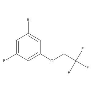 1-Bromo-3-fluoro-5-(2,2,2-trifluoroethoxy)benzene Structure