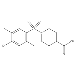 1-(4-Chloro-2,5-dimethylbenzenesulfonyl)piperidine-4-carboxylic acid Structure