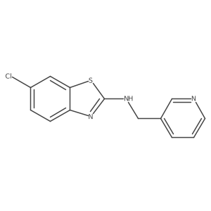 6-chloro-N-(pyridin-3-ylmethyl)-1,3-benzothiazol-2-amine Structure