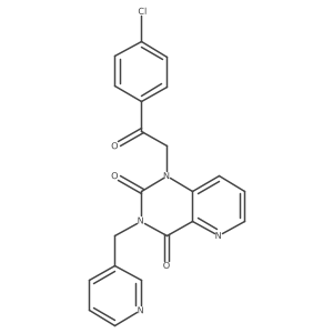 1-(2-(4-chlorophenyl)-2-oxoethyl)-3-(pyridin-3-ylmethyl)pyrido[3,2-d]pyrimidine-2,4(1H,3H)-dione结构式