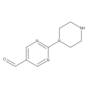 2-(Piperazin-1-YL)pyrimidine-5-carbaldehyde Structure
